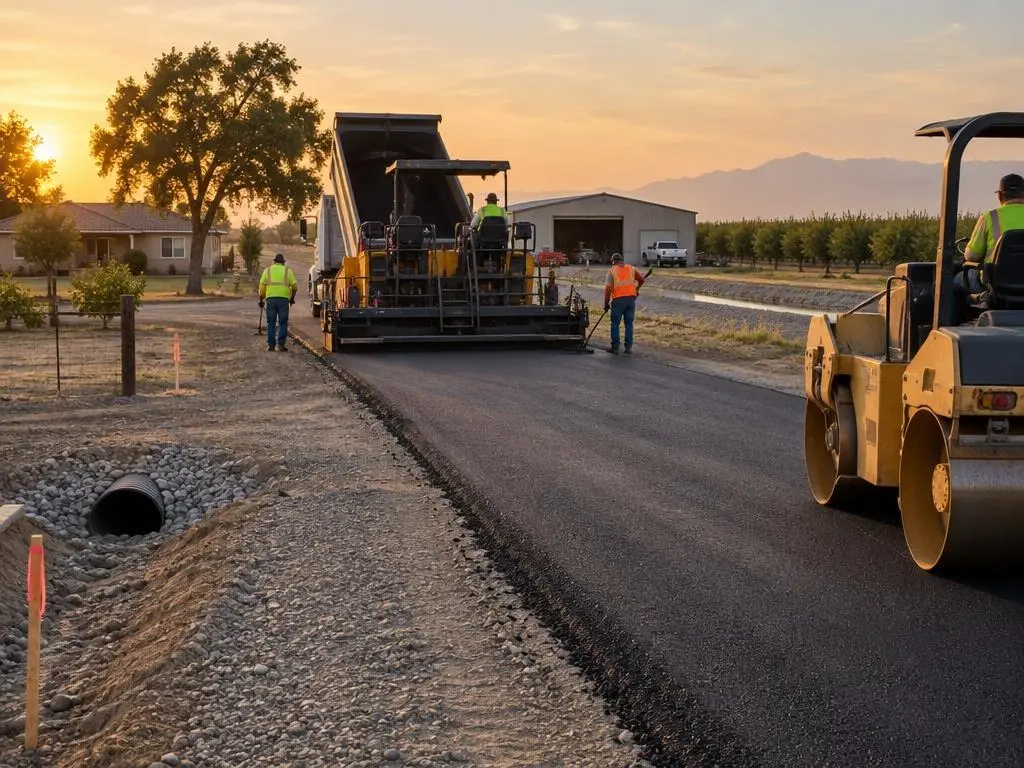 Gravel to Asphalt Conversion in Hanford, CA
